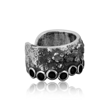 Anel Nelli Silver black onyx Cata Vassalo